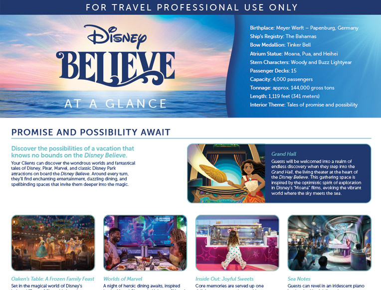 Disney Believe At A Glance preview